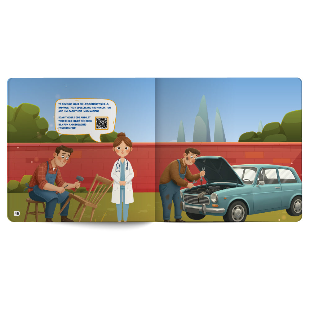 Indoor and Outdoor Jobs– Book for Kids in English