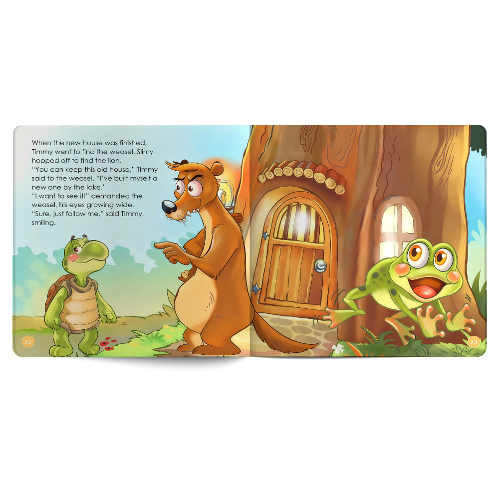 The Turtle And The Greedy Weasel – Book for Kids in English