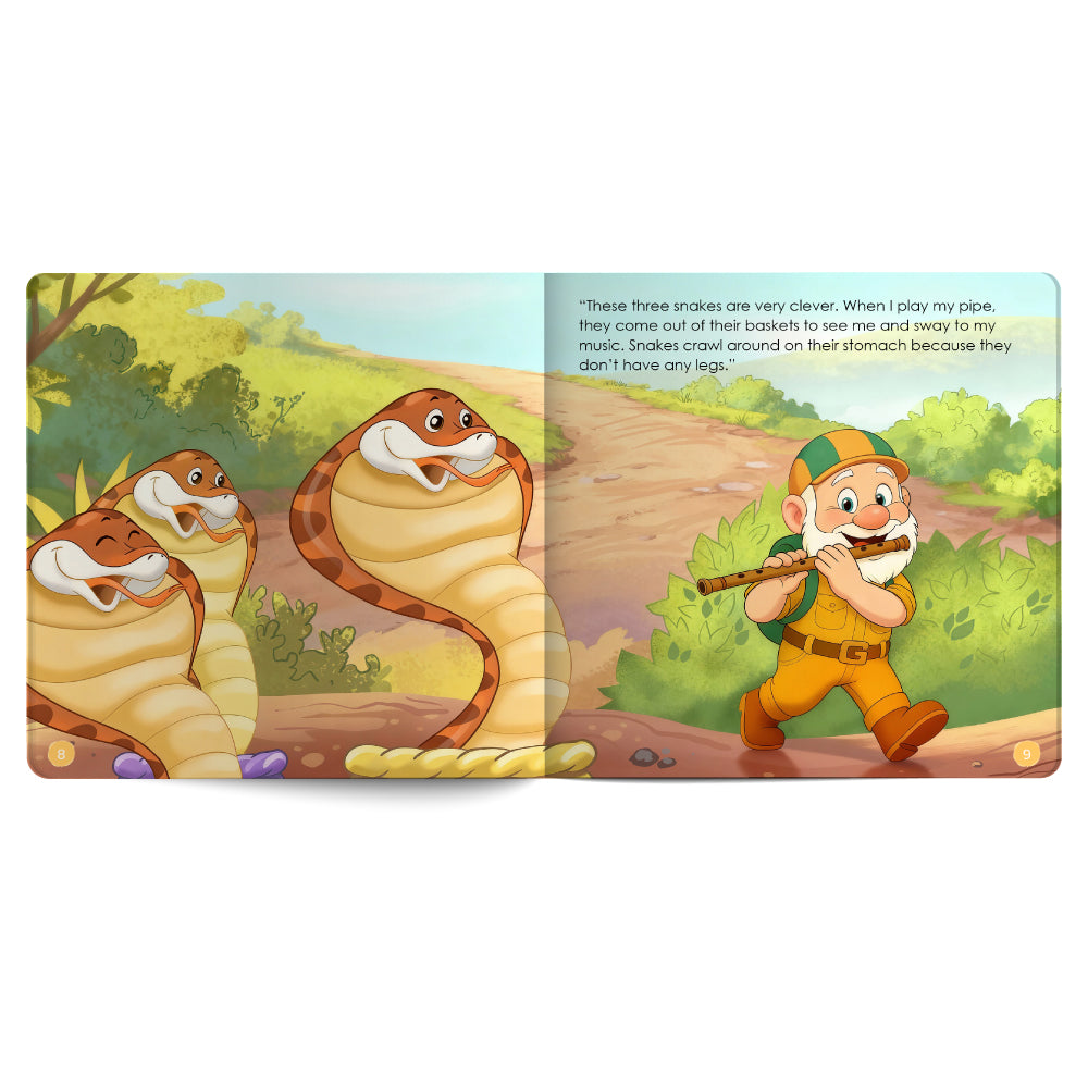Curious Ken Learns About Reptiles & Insects – Book for Kids in English