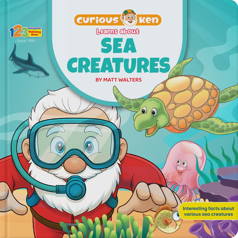 Curious Ken Learns About Sea Creatures – Book for Kids in English