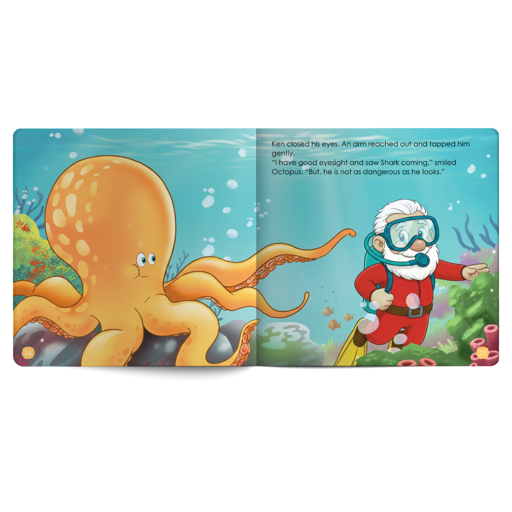Curious Ken Learns About Sea Creatures – Book for Kids in English