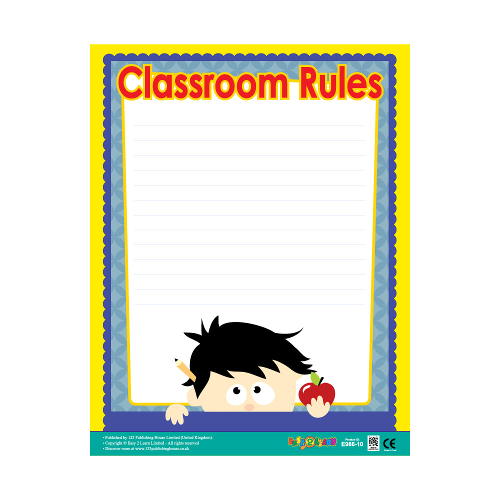 Welcome to Class (6 Wall Charts) - Educational Wall Chart Pack in English